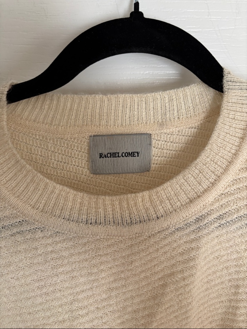 Rachel Comey Cream Crewneck Alpaca Soft Sweater-M-Beautiful! - Picture 3 of 7